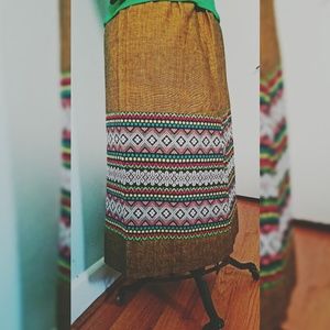 Vintage Hand-Embroidered Skirt
